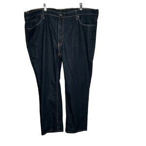 Levi’s Mens Athletic Fit Denim Jeans Size 48x30 Dark Wash actual 46x28